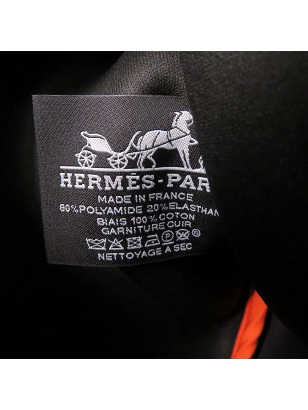 Hermes Neobain PM Polyamide Orange Pouch